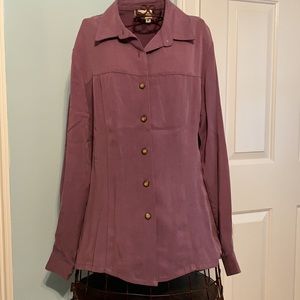 Coldwater Creek Plum Blouse EUC